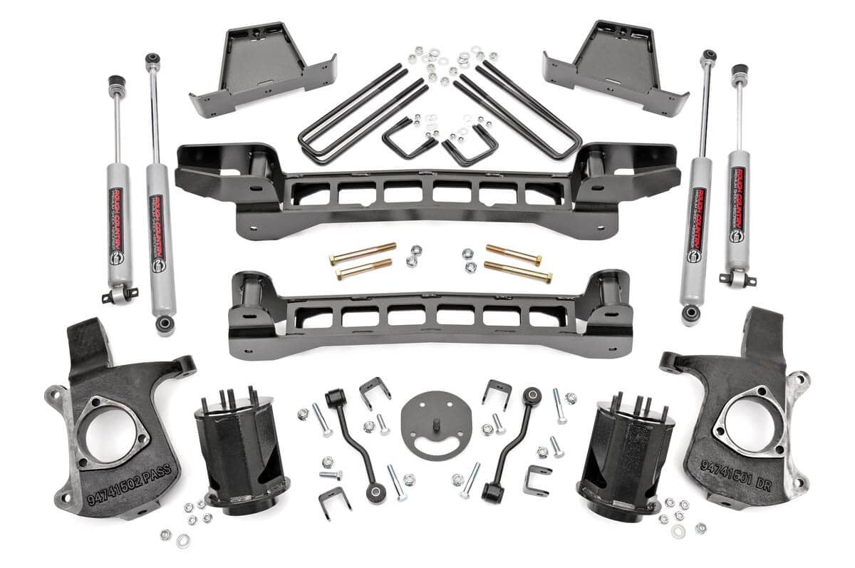 GMC Sierra 1500 Suspension Lift Kit - Rough Country - 6 Inch - '99-'06